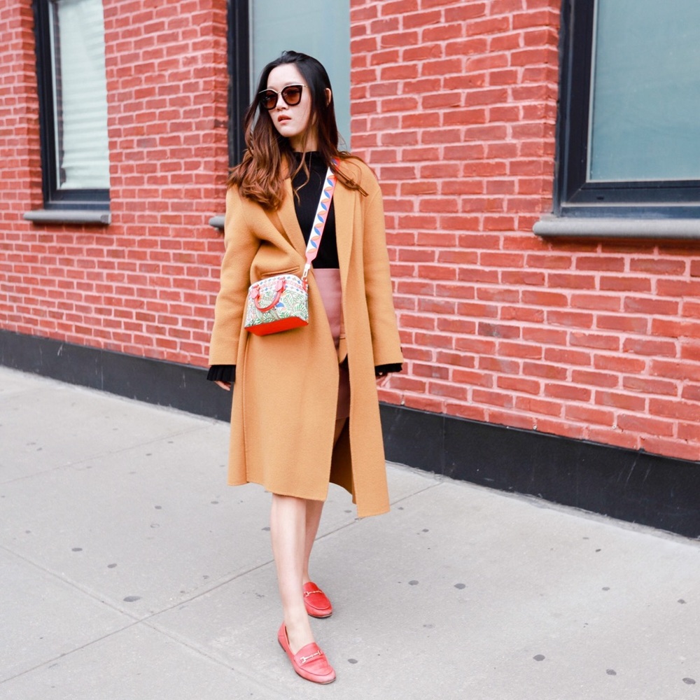 Camel coat (korean style)